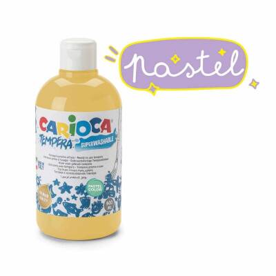 Carioca Tempera Yıkanabilir Poster Boya 500 ml. PASTEL SARI - 1