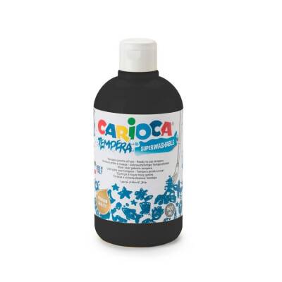 Carioca Tempera Yıkanabilir Poster Boya 500 ml. SİYAH - 1