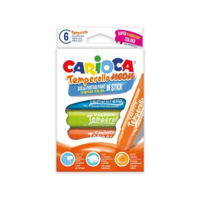 Carioca Temperello Stick Poster Boyama Kalemi Fosforlu 6 Renk - 1