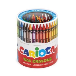 Carioca Wax Crayons Yıkanabilir Pastel Boya Kalemi 100'lü Sert Kutu - 1