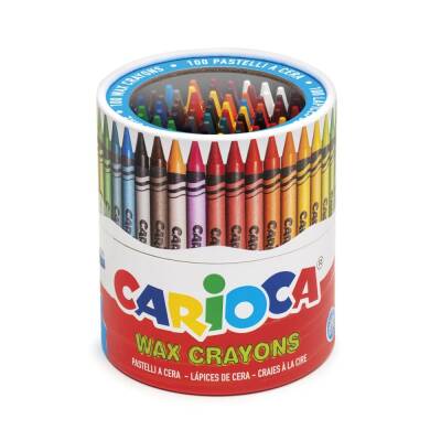 Carioca Wax Crayons Yıkanabilir Pastel Boya Kalemi 100'lü Sert Kutu - 1