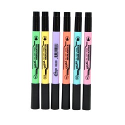Cengo Çift Taraflı Pastel İşaretleme Kalemi 6 Renk - 1
