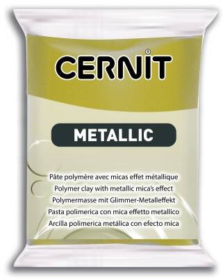 Cernit Metallic Polimer Kil 56 gr 055 ANTIQUE GOLD - 1