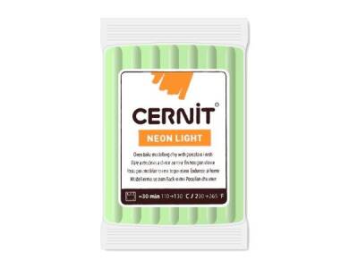 Cernit Neon Light (Fosforlu) Polimer Kil 56 gr 600 Green - 1