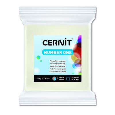 Cernit Number One Polimer Kil 250 gr 027 WHITE OPAQUE - 1