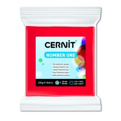 Cernit Number One Polimer Kil 250 gr 400 RED - 1