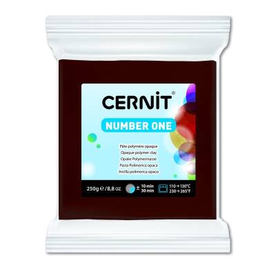 Cernit Number One Polimer Kil 250 gr 800 BROWN - 1