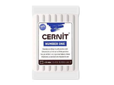 Cernit Number One Polimer Kil 56 gr 010 White - 1