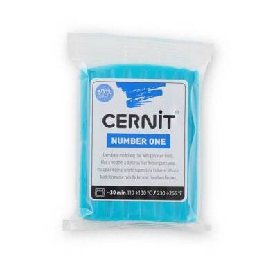 Cernit Number One Polimer Kil 56 gr 280 Turquoise Blue - 1