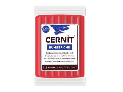 Cernit Number One Polimer Kil 56 gr 463 X-Mas Red - 1