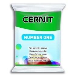 Cernit Number One Polimer Kil 56 gr 620 Emerald Green - 1