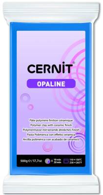 Cernit Opaline Polimer Kil 500 gr 261 PRIMARY BLUE - 1