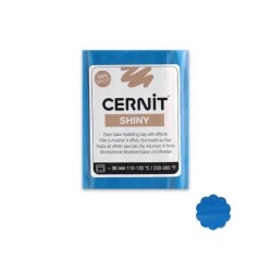 Cernit Shiny (Pırıltılı) Polimer Kil 56 gr 200 Blue - 1