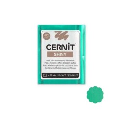 Cernit Shiny (Pırıltılı) Polimer Kil 56 gr 600 Green - 1