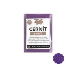 Cernit Shiny (Pırıltılı) Polimer Kil 56 gr 900 Violet - 1