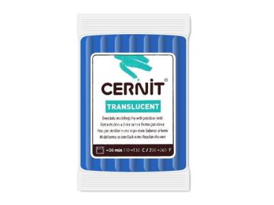 Cernit Translucent (Transparan) Polimer Kil 56 gr 275 Sapphire - 1