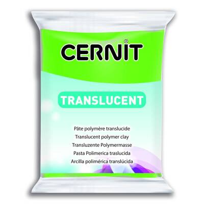 Cernit Translucent (Transparan) Polimer Kil 56 gr 605 Lime Green - 1