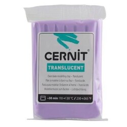 Cernit Translucent (Transparan) Polimer Kil 56 gr 900 Violet - 1