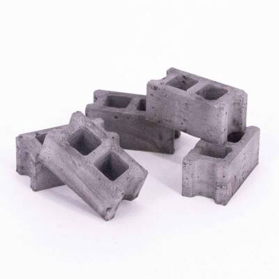 Çimento Blok Gri 1:24 2x1x1.1 cm 50'li Paket - 1