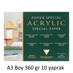 Clairefontaine Acrylic Special Paper Akrilik Blok A3 360 gr 10 Yaprak - 1
