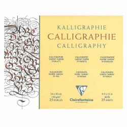 Clairefontaine Calligraphy Blok 130 gr. 25 Yp. 24x30 cm. - 1