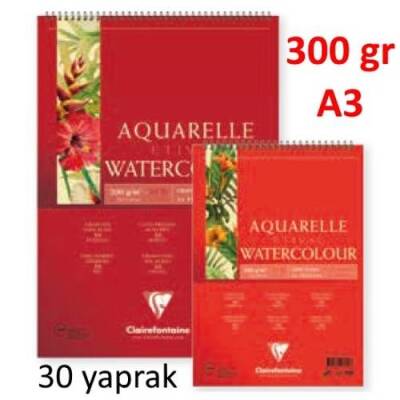 Clairefontaine Etival Classic Suluboya Blok A3 Üstten Spiralli 300 gr. 30 Yaprak - 1