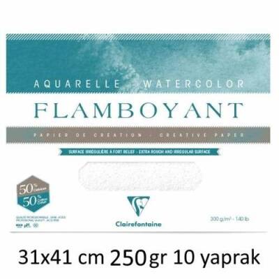 Clairefontaine Flamboyant Suluboya Blok 31x41 cm 250 gr 10 Yaprak - 1