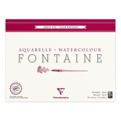 Clairefontaine Fontaine Suluboya Blok %100 Pamuk 300 gr. 10 yp. 30x40 cm. - 1