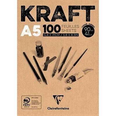 Clairefontaine Kraft Sketch Blok A5 90 gr. 100 Yaprak - 1