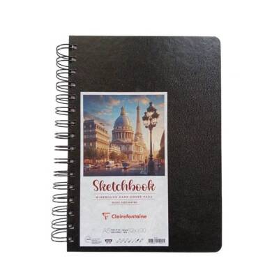 Clairefontaine Sketchbook Sert Kapak Spiralli Eskiz Defteri 120 gr 100 yp A5 - 1