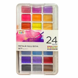 Craft And Arts Metalik Sulu Boya 24 Renk - 1