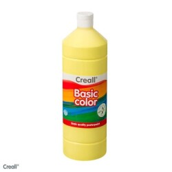 Creall Basic Color Posterpaint Tempera Boya 1000 ml. 01 L. Yellow (Açık Sarı) - 1