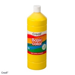 Creall Basic Color Posterpaint Tempera Boya 1000 ml. 02 Primary Yellow (Primer Sarı) - 1