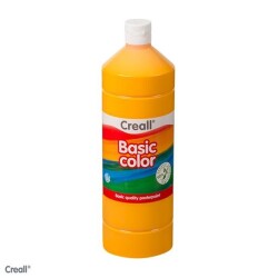 Creall Basic Color Posterpaint Tempera Boya 1000 ml. 03 D. Yellow (Koyu Sarı) - 1