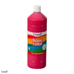 Creall Basic Color Posterpaint Tempera Boya 1000 ml. 06 D. Red (Koyu Kırmızı) - 1