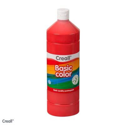 Creall Basic Color Posterpaint Tempera Boya 1000 ml. 07 Primary Red (Primer Kırmızı) - 1