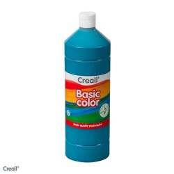 Creall Basic Color Posterpaint Tempera Boya 1000 ml. 13 Turquoise (Turkuaz) - 1