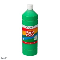 Creall Basic Color Posterpaint Tempera Boya 1000 ml. 15 Mid. Green (Yağ Yeşili) - 1