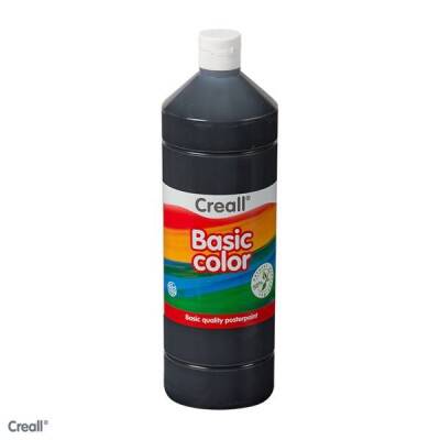 Creall Basic Color Posterpaint Tempera Boya 1000 ml. 20 Black (Siyah) - 1