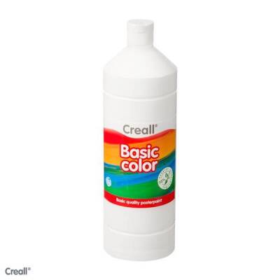 Creall Basic Color Posterpaint Tempera Boya 1000 ml. 21 White (Beyaz) - 1