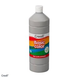 Creall Basic Color Posterpaint Tempera Boya 1000 ml. 22 Grey (Gri) - 1