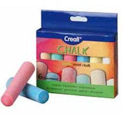 Creall Chalk Kalın Tebeşir 6 Renk - 1