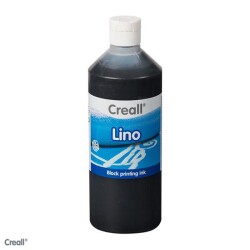 Creall Lino Blockprinting Ink Baskı Mürekkebi 500 ml. 09 Black (Siyah) - 1