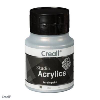 Creall Studio Akrilik Boya 500 ml. 20 METALLIC SILVER - 1