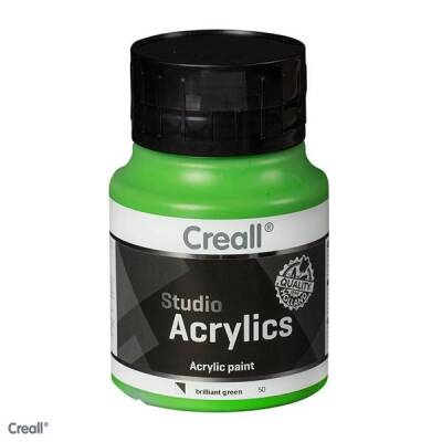 Creall Studio Akrilik Boya 500 ml. 50 BRILLIANT GREEN - 1