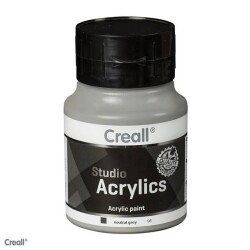 Creall Studio Akrilik Boya 500 ml. 98 NEUTRAL GREY - 1