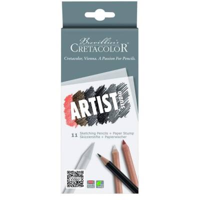 Cretacolor Artist Studio Sketching Pencils 11 Parça Çizim Kalemi Seti (465 11) - 1