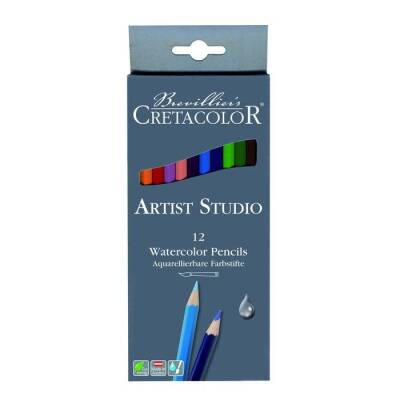 Cretacolor Artist Studio Watercolor Pencils 12 Renk Sulandırılabilir Boya Kalemi (281 12) - 1
