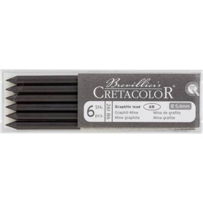 Cretacolor Graphite Lead 6B 5,6 mm Portmin Kalem Ucu 6'lı Kutu (261 86) - 1