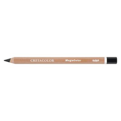 Cretacolor Mega Color Kalın Kuru Boya (Kalem İçi Çapı: 6,4mm) Ivory Black (292 50) - 1
